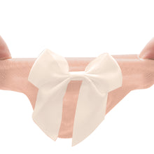 Load image into Gallery viewer, Babymoon Set of 3 | Non-Skid, Anti Slip Pearl Bow Flower Baby Socks Gift Box | Safety Protector | 0-12M | Peach