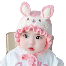 Load image into Gallery viewer, Babymoon Unisex Rabbit Winter Boy’s Girls Kids Cap Hat Baby Headwear | 0-24 M | Pink