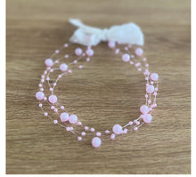Load image into Gallery viewer, Babymoon Baby Girl' s Pearl Designer Headband | Girls Hair Accessories | Pink