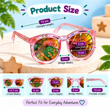 Load image into Gallery viewer, Babymoon Baby Boys Girls Round Style Unisex Transparent Kids Sunglasses with Case | Baby Return Gift Set | Pink