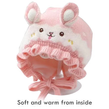 Load image into Gallery viewer, Babymoon Unisex Rabbit Winter Boy’s Girls Kids Cap Hat Baby Headwear | 0-24 M | Pink