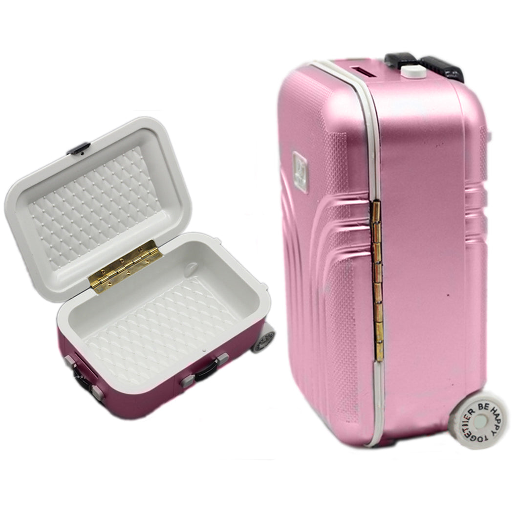 Babymoon Mini Travel Suitcase Baby Photography Props Luggage Box Accessories for Kids - Pink