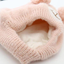Load image into Gallery viewer, Babymoon Baby Bear Winter Ear Protection Cap Kids Hat Boys Girls Cap | 0-24M | Pink