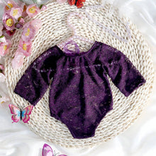 Load image into Gallery viewer, Babymoon Set of 2 | Net Lace Romper & Hairband | Baby Photoshoot Props Costumes | 0-1 Month