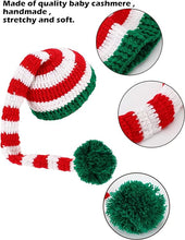 Load image into Gallery viewer, Babymoon Baby Long Tail Ball Cap | Baby Photography Props | Costume | Red-Green