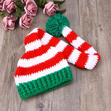 Load image into Gallery viewer, Babymoon Baby Long Tail Ball Cap | Baby Photography Props | Costume | Red-Green