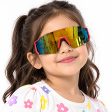 Load image into Gallery viewer, Babymoon Stylish Boys Girls Sports Kids Sunglasses Goggles with Case | Red