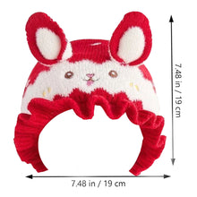 Load image into Gallery viewer, Babymoon Unisex Rabbit Winter Boy’s Girls Kids Cap Hat Baby Headwear | 0-24 M | Red
