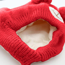 Load image into Gallery viewer, Babymoon Baby Bear Winter Ear Protection Cap Kids Hat Boys Girls Cap | 0-24M | Red