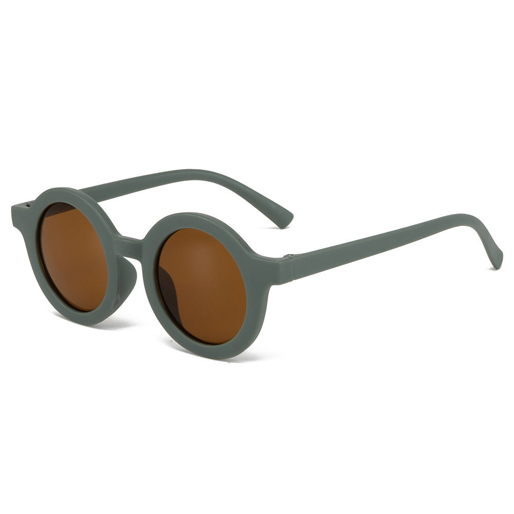 Babymoon Kids Round Shaped Summer Stylish Sunglasses | Goggles | For Girls & Boys | Green