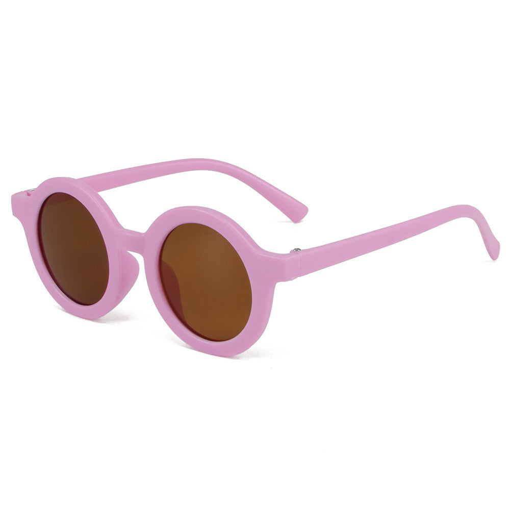 Babymoon Kids Round Shaped Summer Stylish Sunglasses | Goggles | For Girls & Boys | Purple