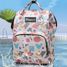 Load image into Gallery viewer, Babymoon Mother Diaper Bag Lightweight Multifunctional Travel Unisex Diaper Backpack - Peach Shapes