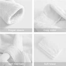 Load image into Gallery viewer, Babymoon Spa Bathrobe & Towel Set Newborn Photography Costume | Baby Gift Set | White