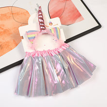 Load image into Gallery viewer, Babymoon Set of 2 Glittering Princess Girl’s Tutu Skirt with Headband | Baby Photoshoot Props | 3-8 years | Grey
