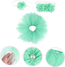 Load image into Gallery viewer, Babymoon Tutu Skirt Newborn Photography Outfit Costume - Green