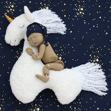 Load image into Gallery viewer, Babymoon Unicorn Horse Posing Pillow | Photoshoot Prop | Posing Aids | White