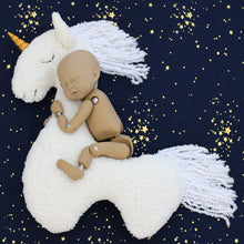 Load image into Gallery viewer, Babymoon Unicorn Horse Posing Pillow | Photoshoot Prop | Posing Aids | White