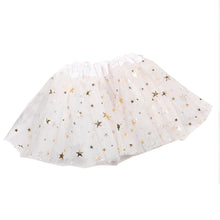 Load image into Gallery viewer, Babymoon Set of 2 Glittering Princess Girl’s Tutu Skirt with Headband | Baby Photoshoot Props | 3-8 years | White