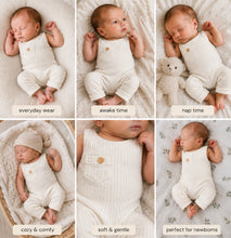 Load image into Gallery viewer, Babymoon Baby Boys Cotton Sleeveless Bodysuit with Wooden Button on Chest Pocket | Baby Photoshoot Props | 0-1 Month