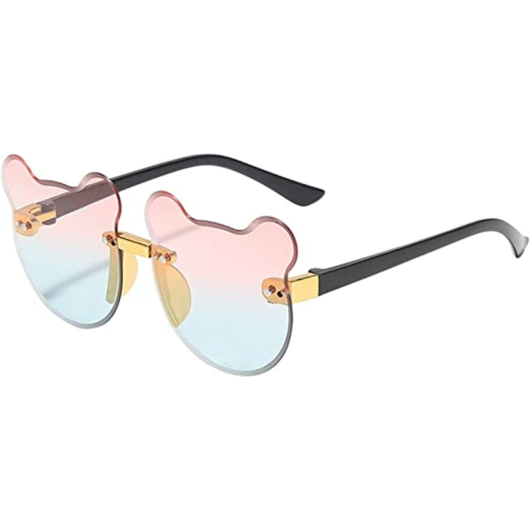 Babymoon Bear Rimless Sun Glasses | Baby Gift Set | Blue Pink