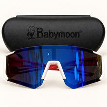 Load image into Gallery viewer, Babymoon Stylish Boys Girls Sports Kids Sunglasses Goggles with Case | White