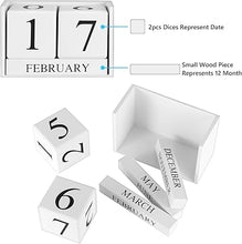 Load image into Gallery viewer, Babymoon Milestone Timeline Wooden Calendar Blocks | Add-ons | Baby Photoshoot Props|  White