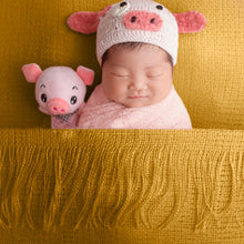 Load image into Gallery viewer, Babymoon Big Size Tassel Layer| Blanket Basket Filler | Baby Photography Props | Yellow