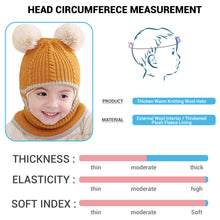 Load image into Gallery viewer, Babymoon Pom-Pom Knit Winter Kids Boys Girls Monkey Cap Baby Hat | Yellow | 2-8 yr