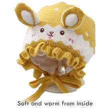 Load image into Gallery viewer, Babymoon Unisex Rabbit Winter Boy’s Girls Kids Cap Hat Baby Headwear | 0-24 M | Yellow