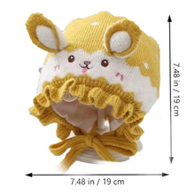 Load image into Gallery viewer, Babymoon Unisex Rabbit Winter Boy’s Girls Kids Cap Hat Baby Headwear | 0-24 M | Yellow
