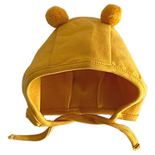 Load image into Gallery viewer, Babymoon Stretchable Bear Ears Baby Photography Cap Hat | NewBorn Photoshoot Props | Yellow