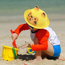 Load image into Gallery viewer, Babymoon Tiger Baby Summer Spring Kids Cap with String | 2-8 Years | Yellow