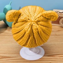 Load image into Gallery viewer, Babymoon Baby Winter Knitted Cap with String Kids Hat | 0-2Y | Yellow