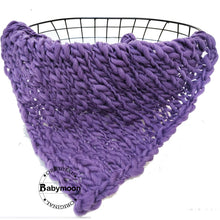 Load image into Gallery viewer, Babymoon Handspun Layer Basket Filler Baby Photography Blanket - Blue