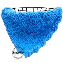 Load image into Gallery viewer, Babymoon Handspun Layer Basket Filler Baby Photography Blanket - Blue