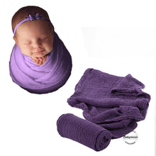 Load image into Gallery viewer, Babymoon Cheese Wrap Stretchble Baby Photography Shoot Wrap Cloth -Purple
