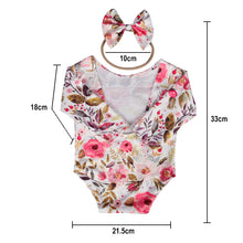 Load image into Gallery viewer, Babymoon Cloth Romper with Hairband Photoshoot Props Costume - White