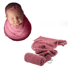Load image into Gallery viewer, Babymoon Cheese Wrap Stretchble Baby Photography Shoot Wrap Cloth -Wine
