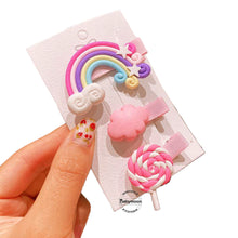 Load image into Gallery viewer, Babymoon 3pcs Rainbow HairClips Hair Accessories