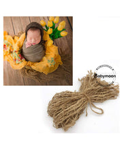 Load image into Gallery viewer, Babymoon Jute Layer Photography Blanket - Brown