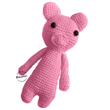 Load image into Gallery viewer, Babymoon Piggy (17 Cm) Handmade Knitted Stuffed Animal Baby Kids Photography Shoot Props Organic Toys