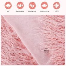 Load image into Gallery viewer, Babymoon Set of Fur Blanket (70x60cm), Wrap & Headband Photography Props - Pink