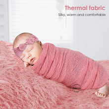 Load image into Gallery viewer, Babymoon Set of Fur Blanket (70x60cm), Wrap & Headband Photography Props - Pink