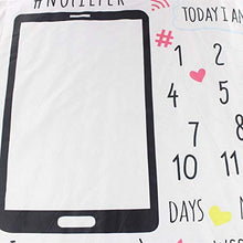 Load image into Gallery viewer, Babymoon Mobile Photoshoot Bedsheet | Swaddle | 100 x 100 cm