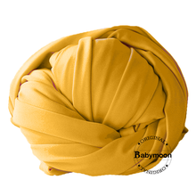 Load image into Gallery viewer, Babymoon Jersey Stretchble Baby Photography Shoot Wrap Cloth- Yellow