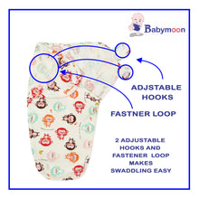 Load image into Gallery viewer, Babymoon Organic Designer Cotton Swaddle Wrap - Monkey
