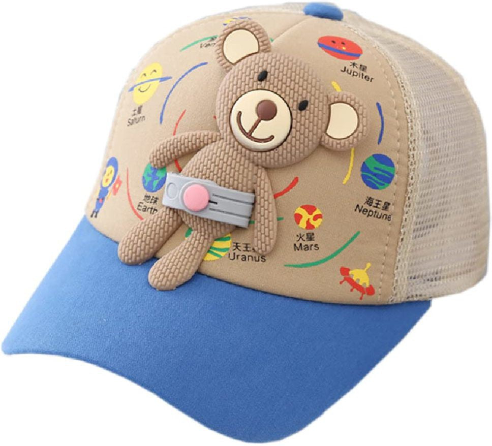 Babymoon Teddy Summer Cap Hat For Baby Kids - Brown