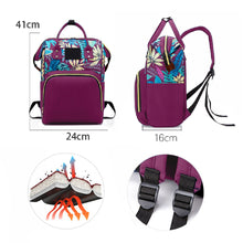 Load image into Gallery viewer, Babymoon Mother Diaper Bag Lightweight Multifunctional Travel Unisex Diaper Backpack - Purple