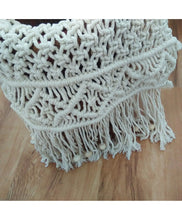 Load image into Gallery viewer, Babymoon Macrame Rectangular Mat Photography Layer - Offwhite