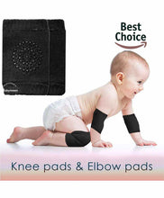Load image into Gallery viewer, Babymoon Baby Kids Knee Pads AntiSlip Stretchable Knee Cap Elbow Safety - Black
